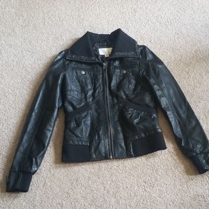 Fake leather jacket